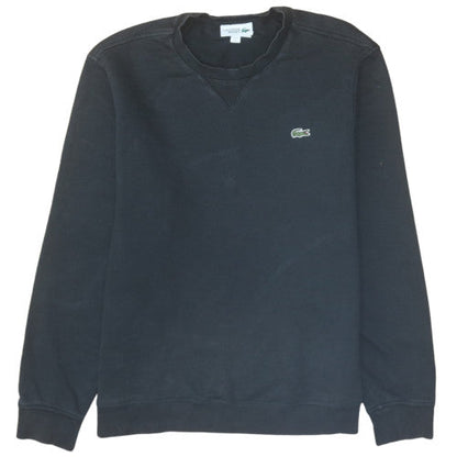 Mens UK Size L Lacoste Black Pullover Sweatshirt