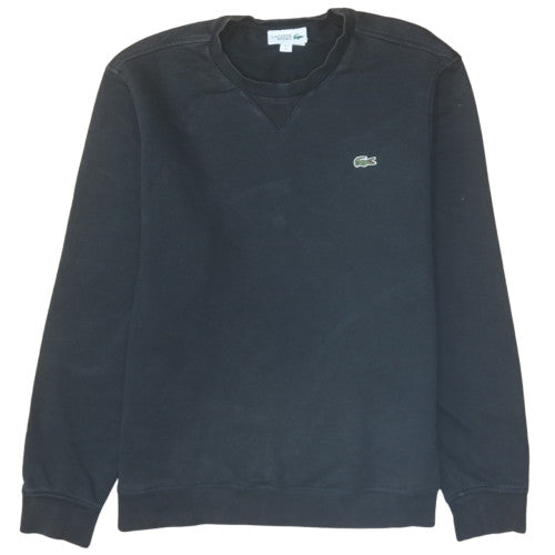 Mens UK Size L Lacoste Black Pullover Sweatshirt