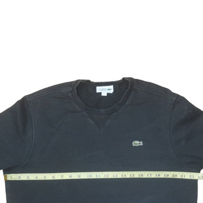 Mens UK Size L Lacoste Black Pullover Sweatshirt