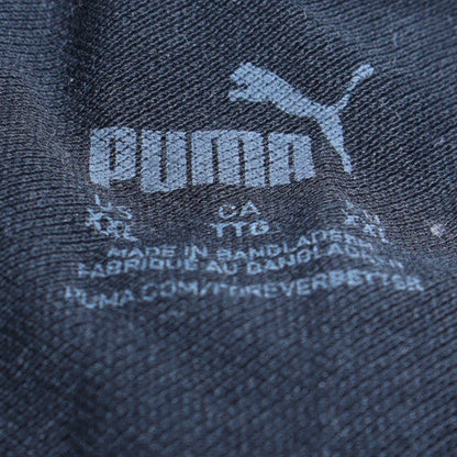 Puma Mens Black Cotton Polo Shirt Size L Regular Fit