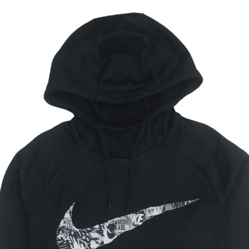 Mens UK Size M Nike Black Pullover Hoodie