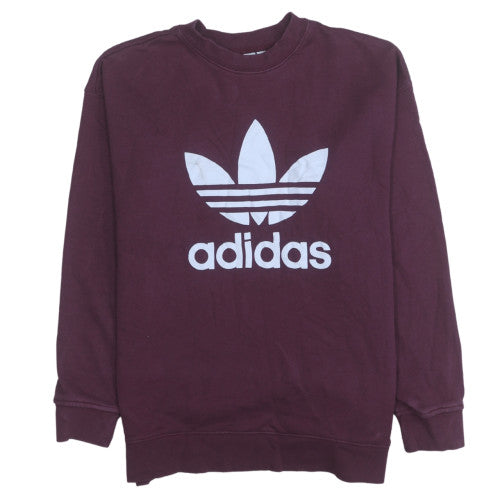 Womens UK Size 12 Adidas Red Pullover Sweatshirt