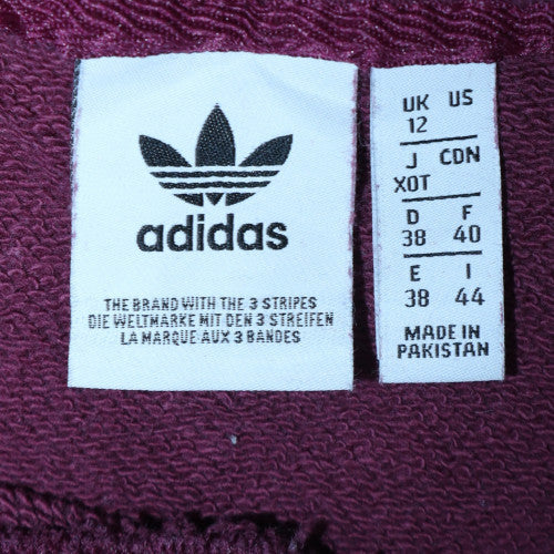 Womens UK Size 12 Adidas Red Pullover Sweatshirt