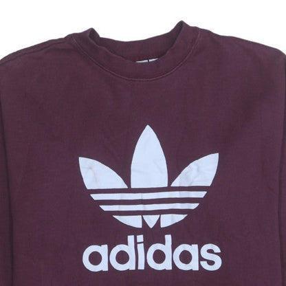 Womens UK Size 12 Adidas Red Pullover Sweatshirt
