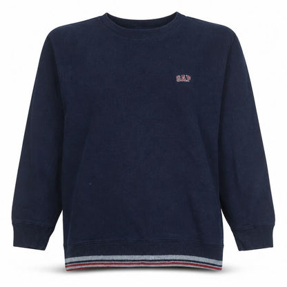 Gap Teens Navy Blue XXL Crew Neck Pullover Sweatshirt Cotton Blend