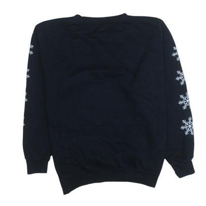Womens UK Size XL Active Sweats Black Pullover Sweatshirt