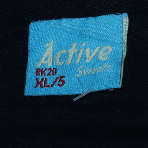 Womens UK Size XL Active Sweats Black Pullover Sweatshirt