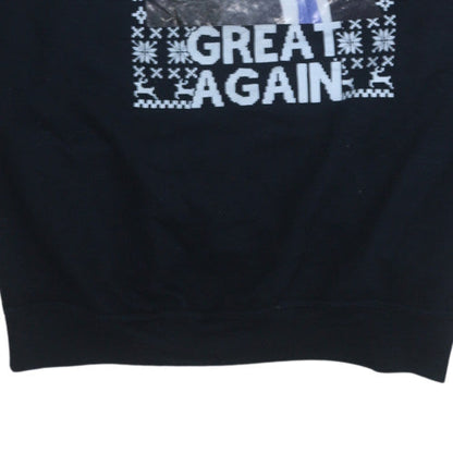 Womens UK Size XL Active Sweats Black Pullover Sweatshirt