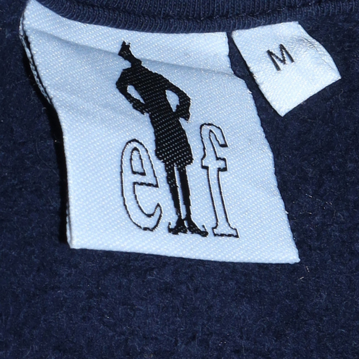 Additional view of Cedarwood State unisex navy blue elf sweatshirt medium pullover christmas