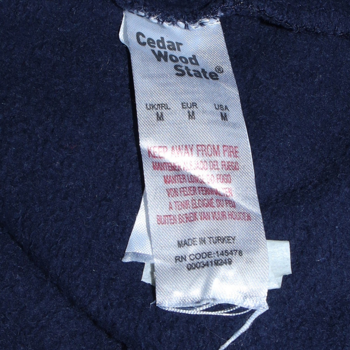 Additional view of Cedarwood State unisex navy blue elf sweatshirt medium pullover christmas