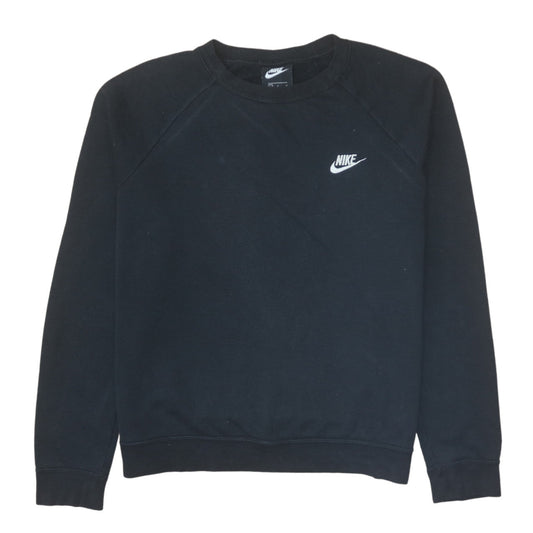 Womens UK Size L Nike Black Pullover Sweatshirt