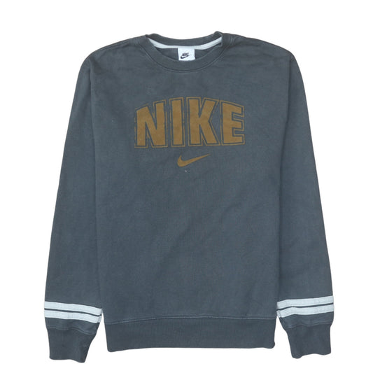 Womens UK Size S Nike Grey Pullover Sweatshirt