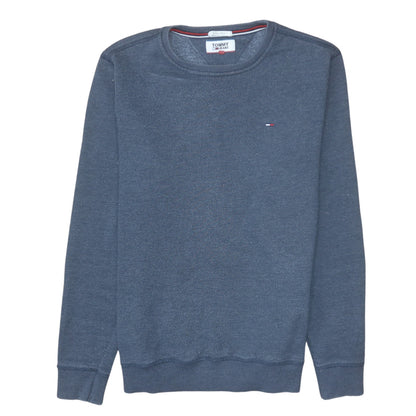 Mens UK Size XS Tommy Jeans Blue Pullover Sweatshirt