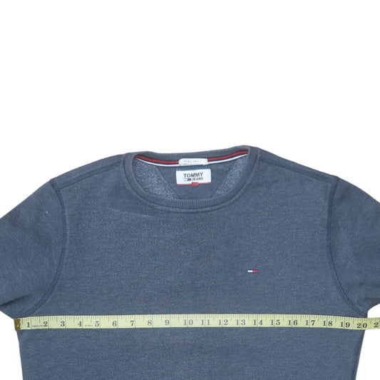 Mens UK Size XS Tommy Jeans Blue Pullover Sweatshirt