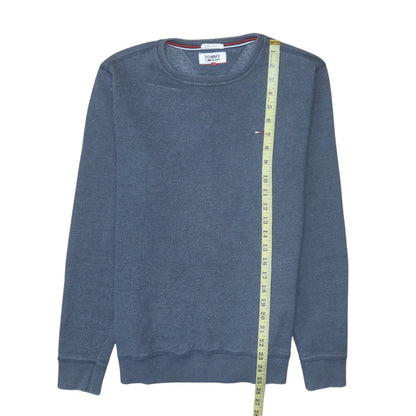 Mens UK Size XS Tommy Jeans Blue Pullover Sweatshirt