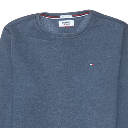 Mens UK Size XS Tommy Jeans Blue Pullover Sweatshirt