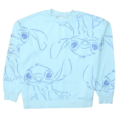 Womens UK Size M Disney Blue Pullover Sweatshirt