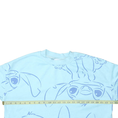 Womens UK Size M Disney Blue Pullover Sweatshirt