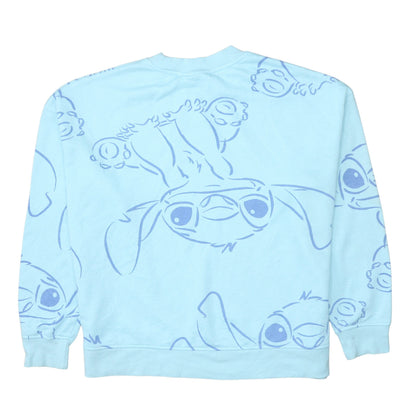 Womens UK Size M Disney Blue Pullover Sweatshirt