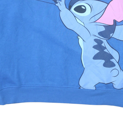 Womens UK Size M Disney Blue Pullover Hoodie