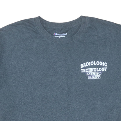 Champion Men's Grey Radiologic Technology Graphic T-Shirt Size L