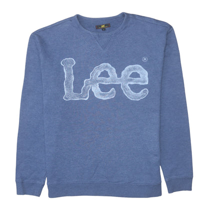 Mens UK Size XL Lee Blue Pullover Sweatshirt