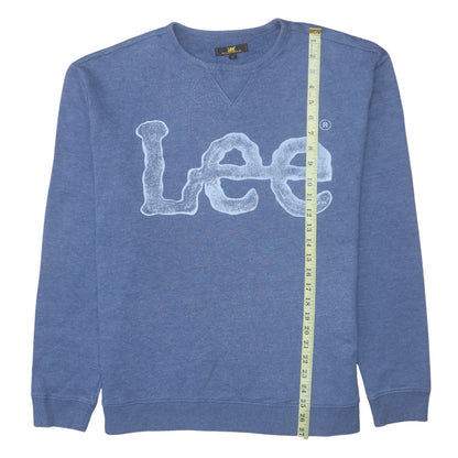 Mens UK Size XL Lee Blue Pullover Sweatshirt