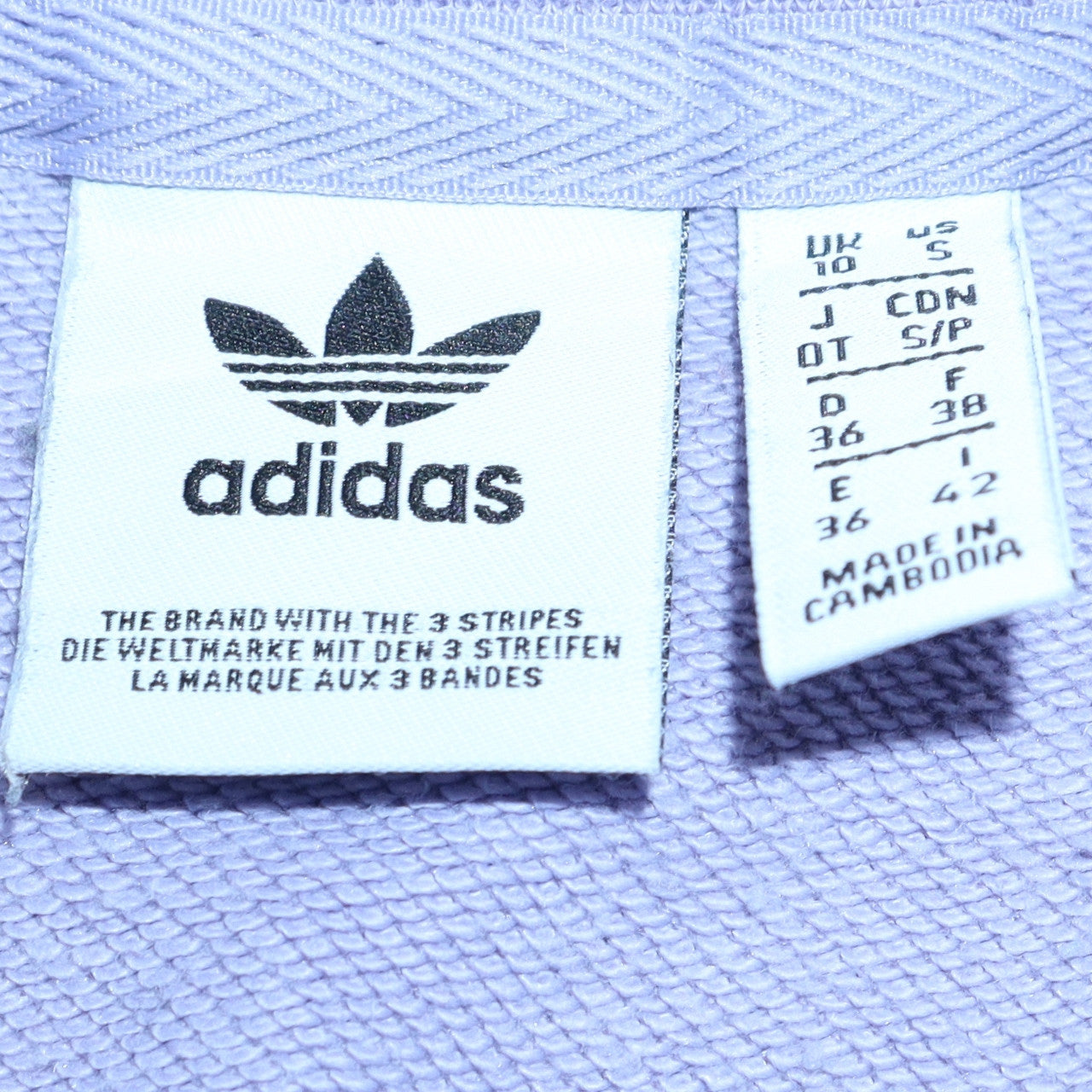 Womens UK Size S Adidas Purple Pullover Sweatshirt