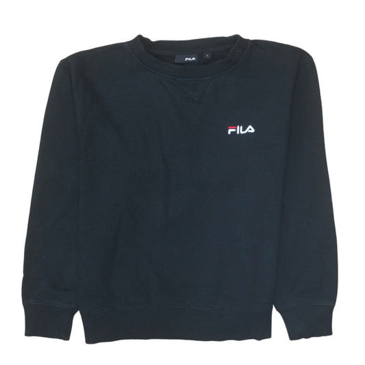Womens UK Size L FILA Black Pullover Sweatshirt