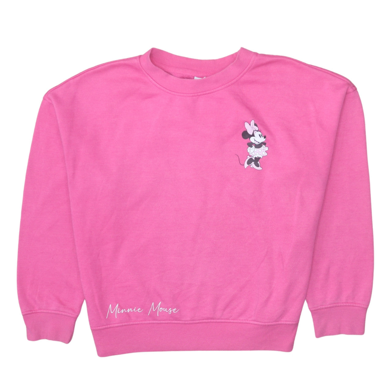 Womens UK Size S Disney Pink Pullover Sweatshirt