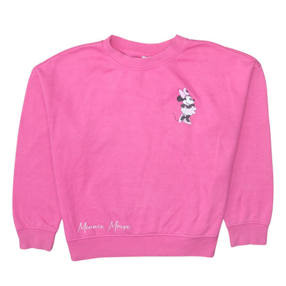 Womens UK Size S Disney Pink Pullover Sweatshirt