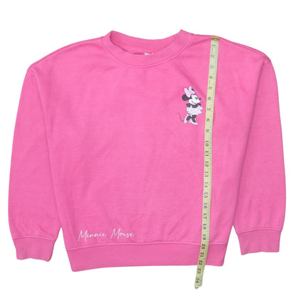 Womens UK Size S Disney Pink Pullover Sweatshirt
