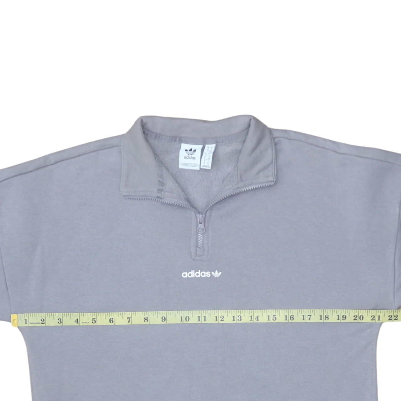 Womens UK Size 10 Adidas Grey Pullover Sweatshirt