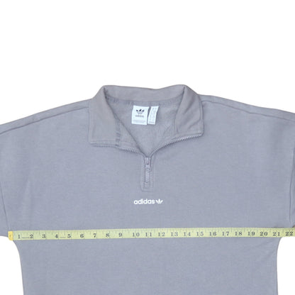 Womens UK Size 10 Adidas Grey Pullover Sweatshirt