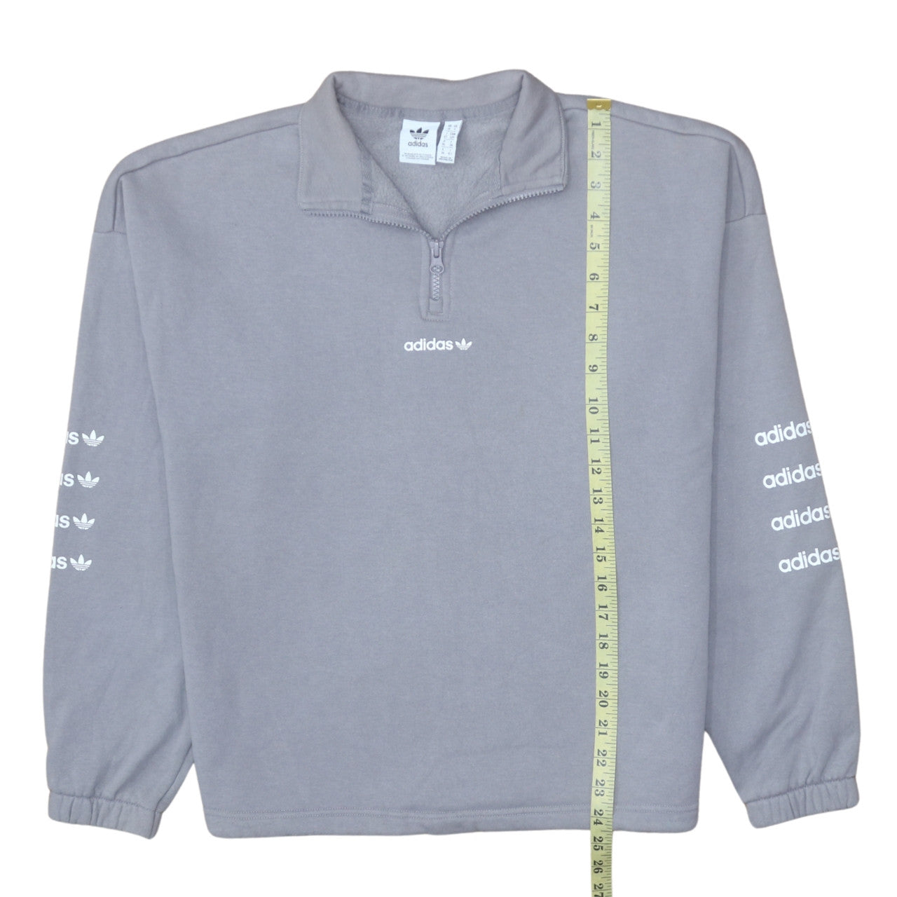 Womens UK Size 10 Adidas Grey Pullover Sweatshirt