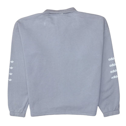 Womens UK Size 10 Adidas Grey Pullover Sweatshirt