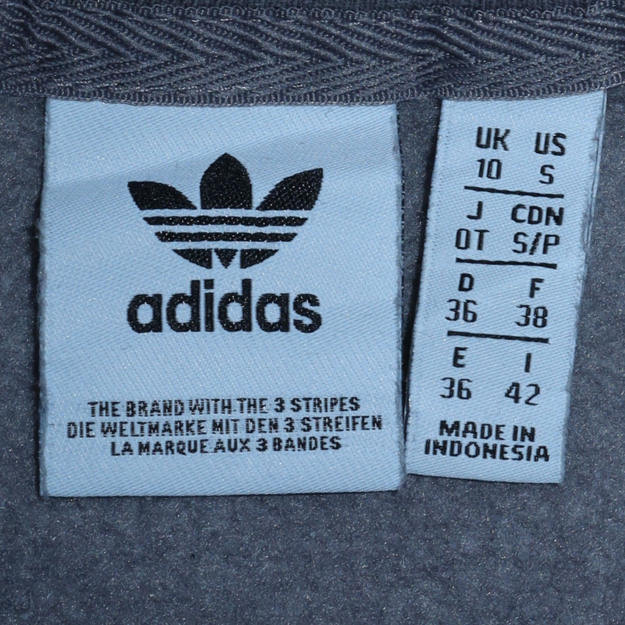Womens UK Size 10 Adidas Grey Pullover Sweatshirt