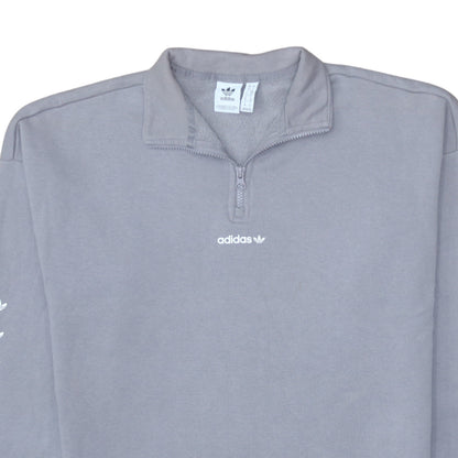 Womens UK Size 10 Adidas Grey Pullover Sweatshirt