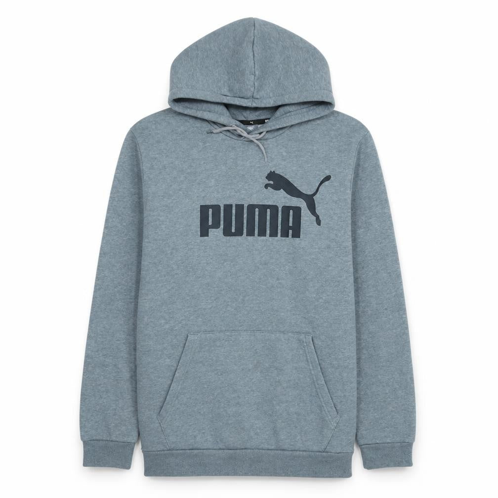 Mens UK Size M Puma Grey Pullover Hoodie