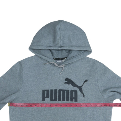 Mens UK Size M Puma Grey Pullover Hoodie