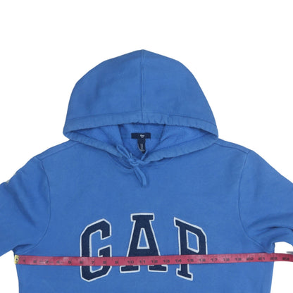 Mens UK Size M GAP Blue Pullover Hoodie