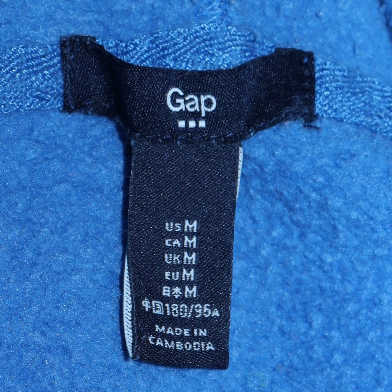Mens UK Size M GAP Blue Pullover Hoodie