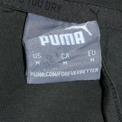 Mens UK Size M Puma Green Full Zip Hoodie
