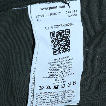 Mens UK Size M Puma Green Full Zip Hoodie