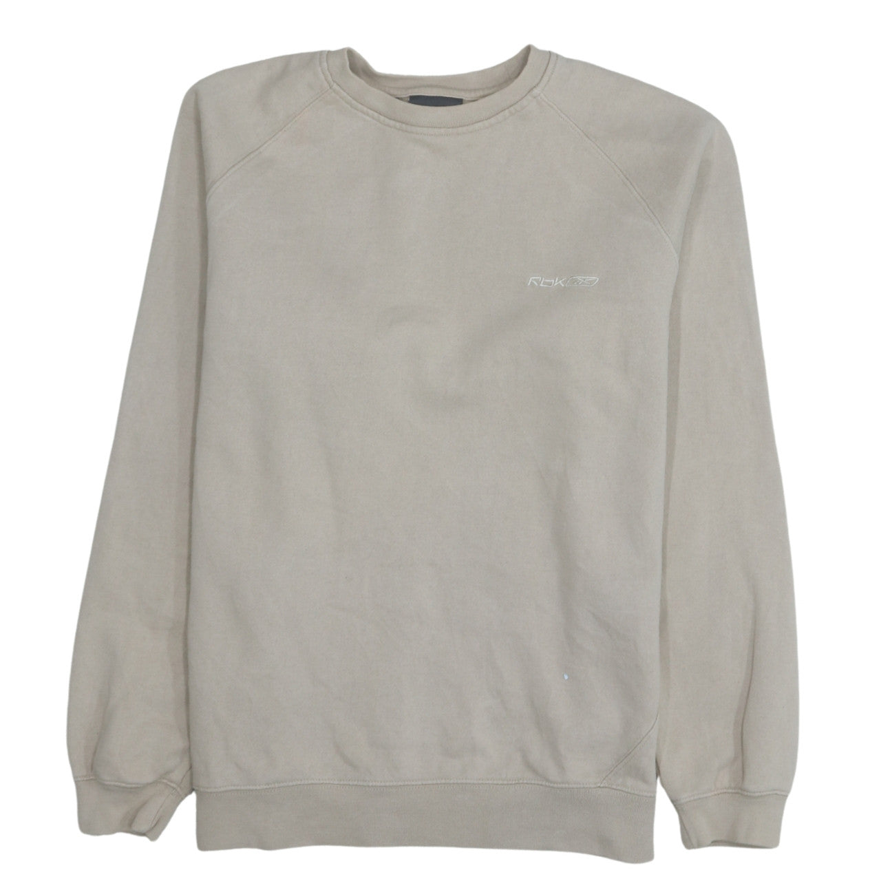 Womens UK Size M Reebok Beige Pullover Sweatshirt