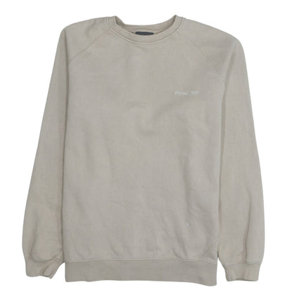 Womens UK Size M Reebok Beige Pullover Sweatshirt