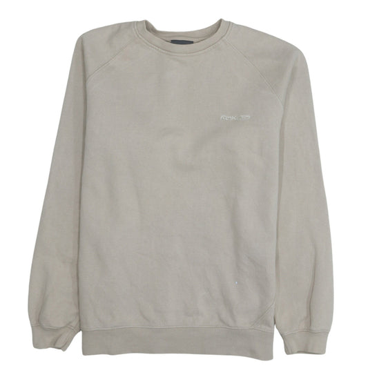 Womens UK Size M Reebok Beige Pullover Sweatshirt