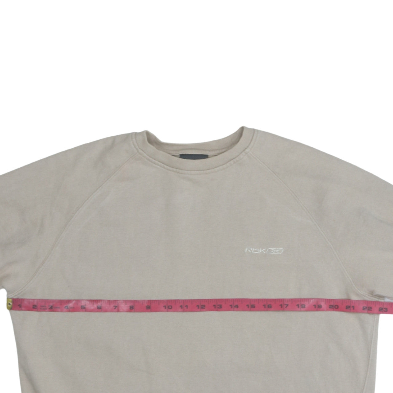 Womens UK Size M Reebok Beige Pullover Sweatshirt
