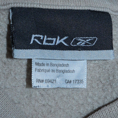 Womens UK Size M Reebok Beige Pullover Sweatshirt