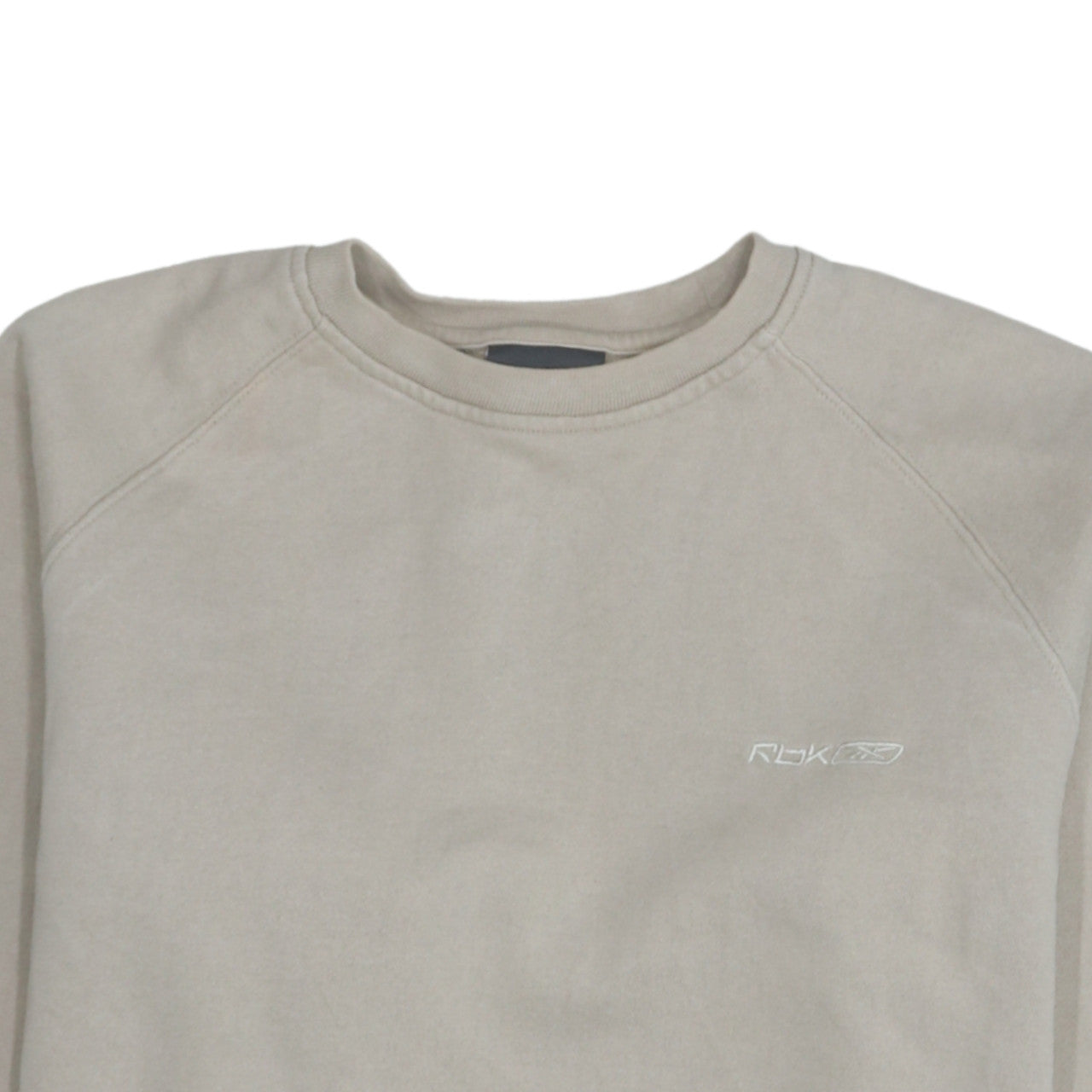 Womens UK Size M Reebok Beige Pullover Sweatshirt